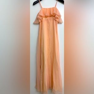 Peach spaghetti strap dress size small with Shaw (I loop missing on Shaw)
